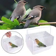Переносная клетка для птиц попугая переноска для путешествий с двумя Кормушками