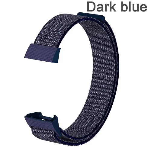 1 шт. модный сменный нейлоновый браслет ремешок для Fitbit Charge 3 Band цветной ремешок для Fitbit Charge3 аксессуары Подарки - Цвет: dark blue
