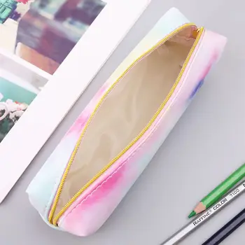 

Kawaii Pencil Case Colorful Pink Makeup Cosmetics Bag Pen Box Storage Pouch Case School Supplies Stationery K9FC