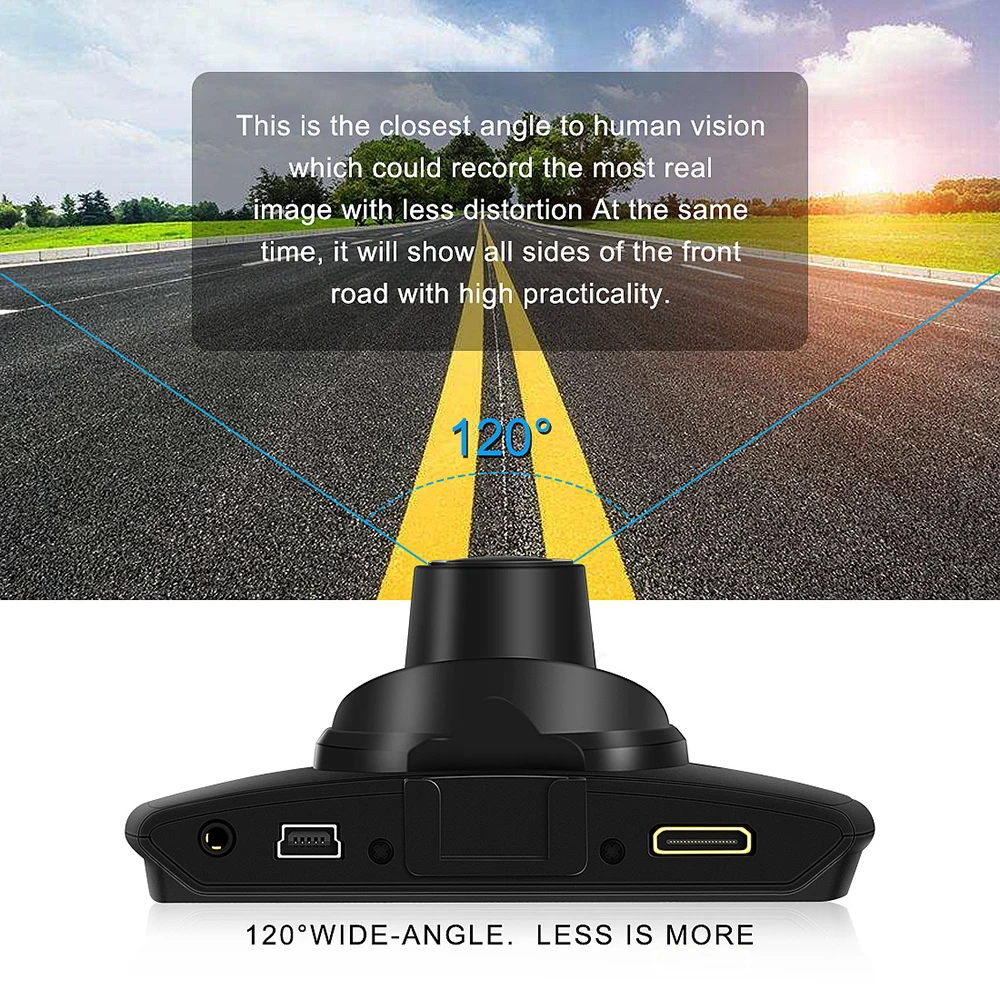 Car DVR Dash Camera Full HD 1080P 120 Degree Dashcam Video Night Vision G-Sensor Dash Cam Driving Recorder Hidden Mirror (6)