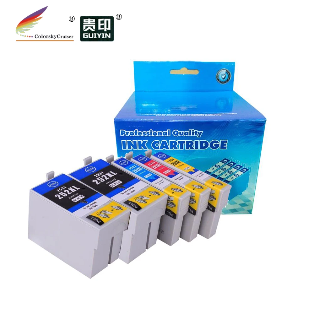 (CPE252XL-5) T252XL 252XL 252 XL совместимый новый картридж для струйных принтеров Epson |