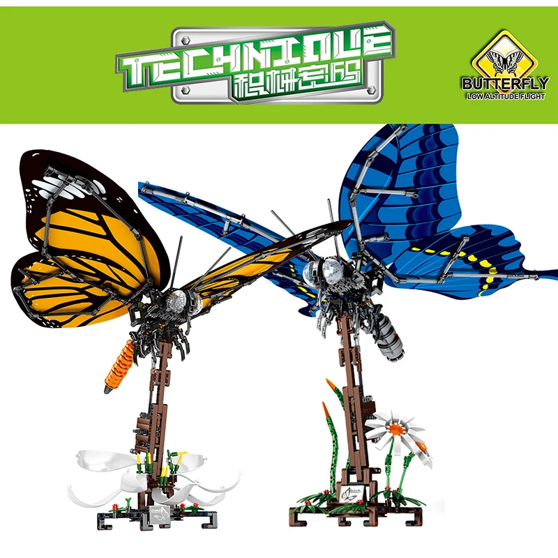 

Children Toy Fit Legoing Creator Insect Swallowtail Taddy Butterfly Building Block Idea Animal Bricks Contruction Kids Toy Gift