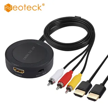 

Neoteck RCA to HDMI Converter AV to HDMI Adapter Composite to HDMI Adapter Support 4:3/16:9 1080P PAL/NTSC For Blue-Ray DVD