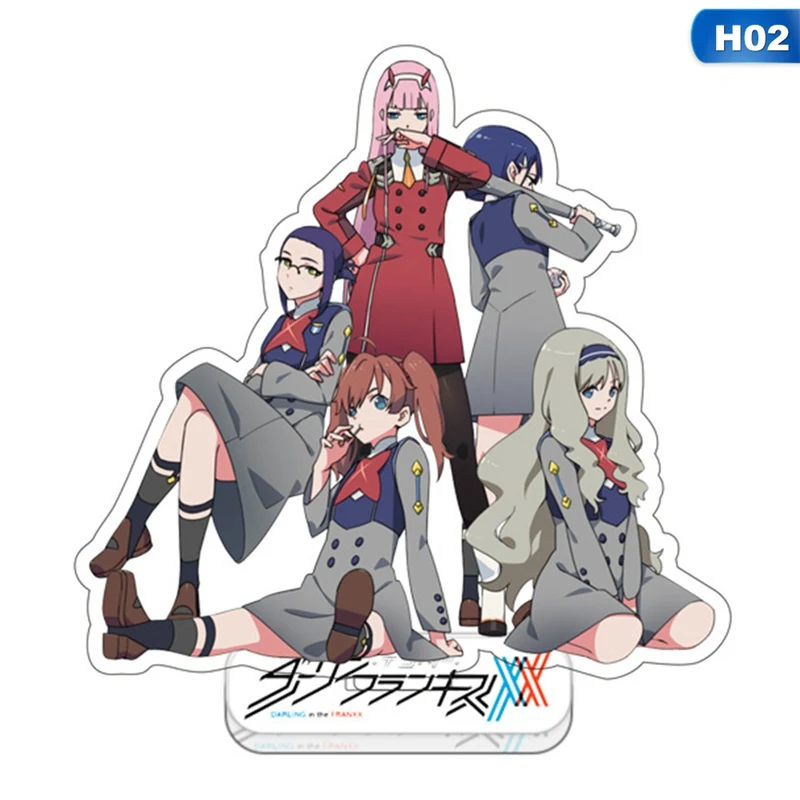 

Anime DARLING in the FRANXX Acrylic Desk Stand Figures Models Figures Plate Holder Stand Model Plate Desk Decor Gifts