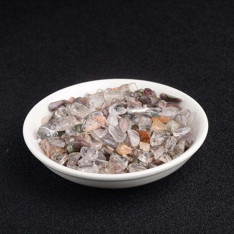 

100g Natural Crystal Stone Natural Green Ghost Gravel Original Stone Degaussing Stone Energy Stone Healing Crystal