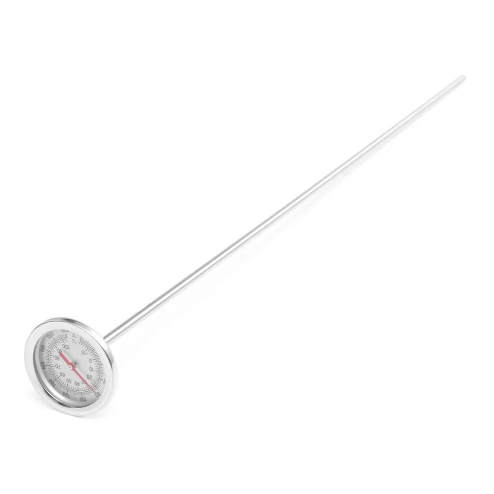 20 Inch 50cm Length 0-120Celsius Compost Soil Thermometer Premium Food Grade Stainless Steel Metal Measuring Probe Detector