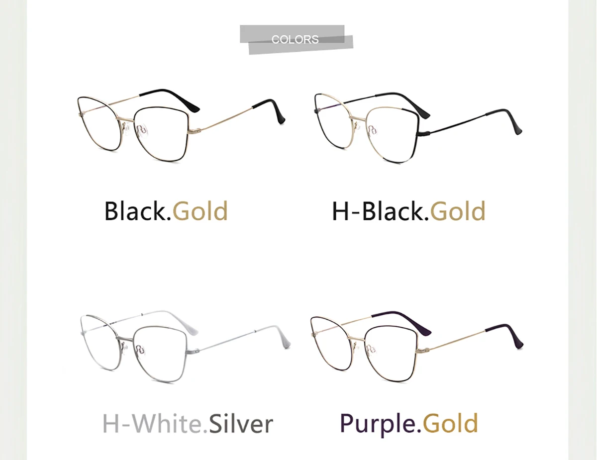 Новинка, Модные металлические очки кошачий глаз с бабочкой, оправа для женщин, ретро оптические очки, очки FVG7169