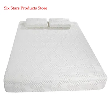 

10" Two Layers Traditional Firm High Softness Cotton Mattress with 2 Pillows (Queen Size) White