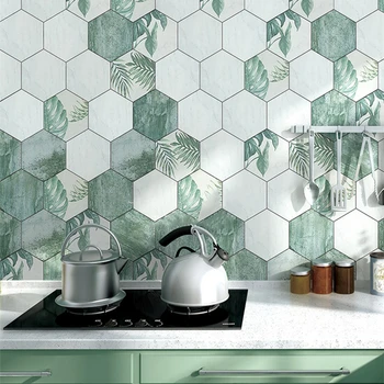 

10 Pcs 20*23 cm PVC Hexagon Tile Sticker Self Adhesive Floor Sticker