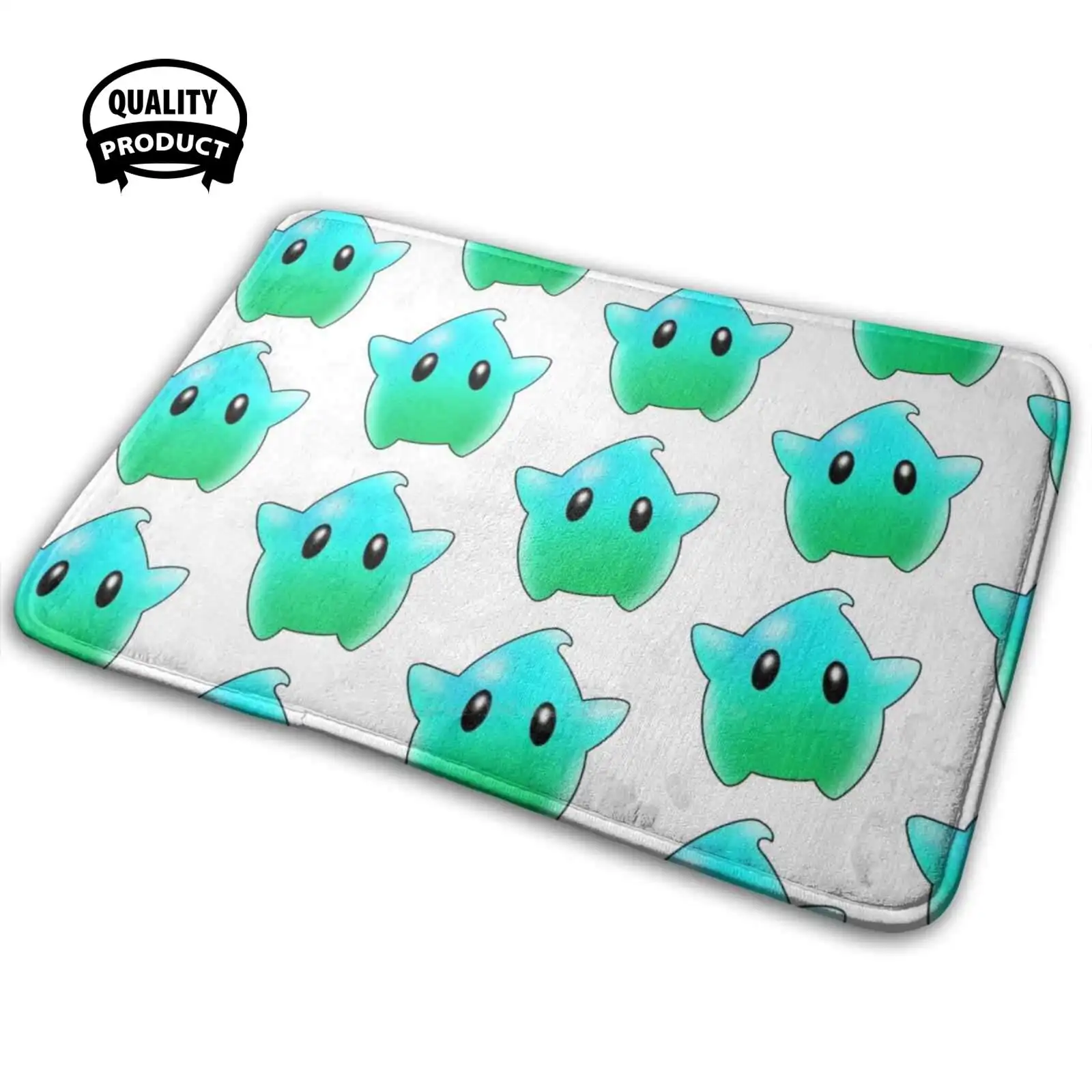 Turchese Luma Soft Interessante Room Goods Tappeto Tappeto Super Bros Super Super Galaxy Galaxy Sky Stars Personaggio Luigi