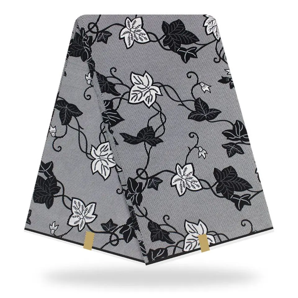 

New African Fabrics High Quality Wax Block Print Kitenge Dress Fabric In 6 Yards Whole YBGHL-84-10