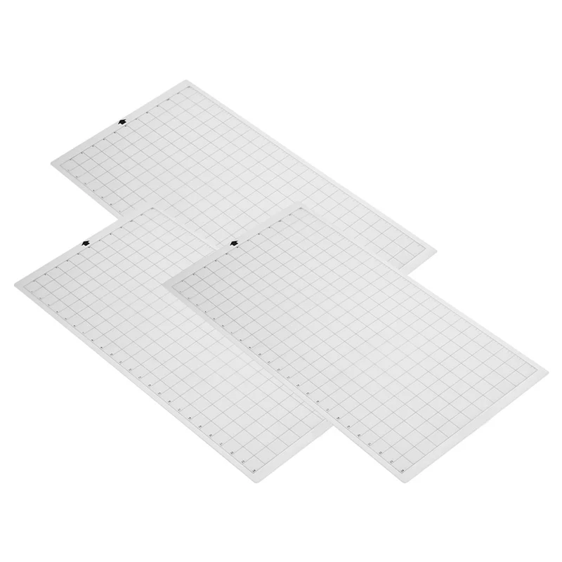 

Hot Sale 3Pcs Replacement Cutting Mat Transparent Adhesive Mat With Measuring Grid For Silhouette Cameo Cricut Explore