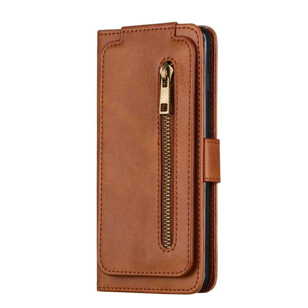 Flip Wallet For Samsung Galaxy S10 S8 S9 Plus S7 Edge S10E Lite Zipper Leather Case Card Slot Stand Cover Mobile Phone Bag