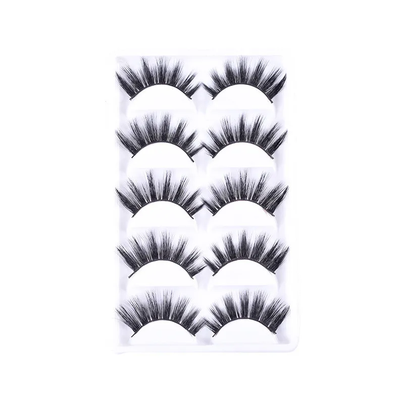 5 Pairs of 3D False Eyelashes To Make Thick Eyelashes with Three-dimensional Protein Filaments 5 Pairs of 3D False Eyelashes To Make Thick Eyelashes with Three-dimensional Protein Filaments
