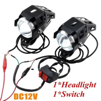 

12V Universal LED Headlight LED Motorcycle Motorbike Scooter 6000K Spotlight Waterproof Fog Spot Motos Bulb For Honda YAMAHA