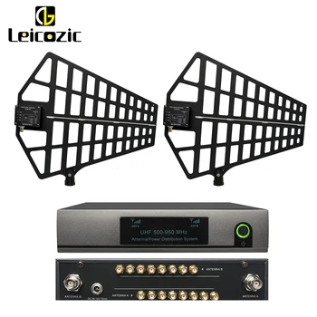 Sistema de Distribución de antena de 8 canales Leicozic/Divisor de antena UA868 amplificador de señal 500-950Mhz Pro audio equipos de música