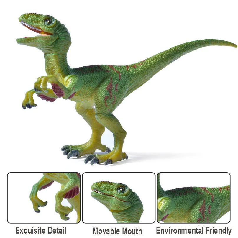 Модель дракона Velociraptor Имитация Динозавра фигурка зверя Образовательное древнее