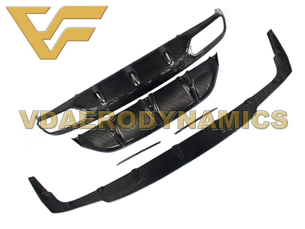 Подходит для Mercedes Benz 14-18 W205 C160 C180 C200 C220 C250 C300 C350 C400 C450 C63 C63s купе ED углеродного волокна задний диффузор губ