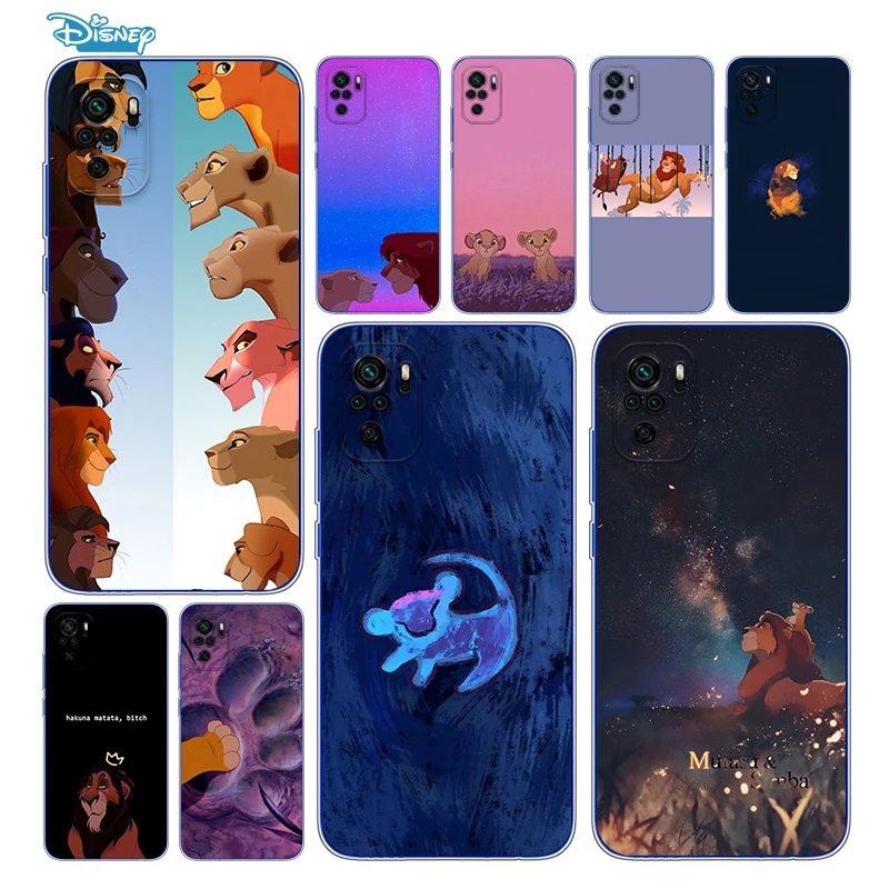 Прозрачный чехол с симбой короля льва для Xioami Redmi Note 10 10S 9T 9S 9 8T 8 7S 7 6 5A 5 4X 4 Pro Max |
