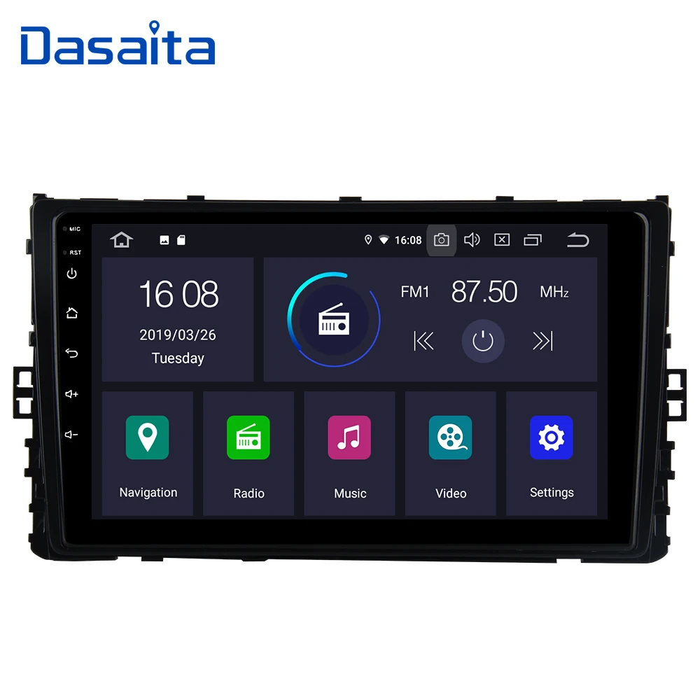 Perfect Dasaita Android 9.0 GPS 9" HD Touch screen Car Radio for VW Jetta Golf Tiguan Atlas Polo Car Multimedia Player Autostereo 0 Perfect Dasaita Android 9.0 GPS 9" HD Touch screen Car Radio for VW Jetta Golf Tiguan Atlas Polo Car Multimedia Player Autostereo 0