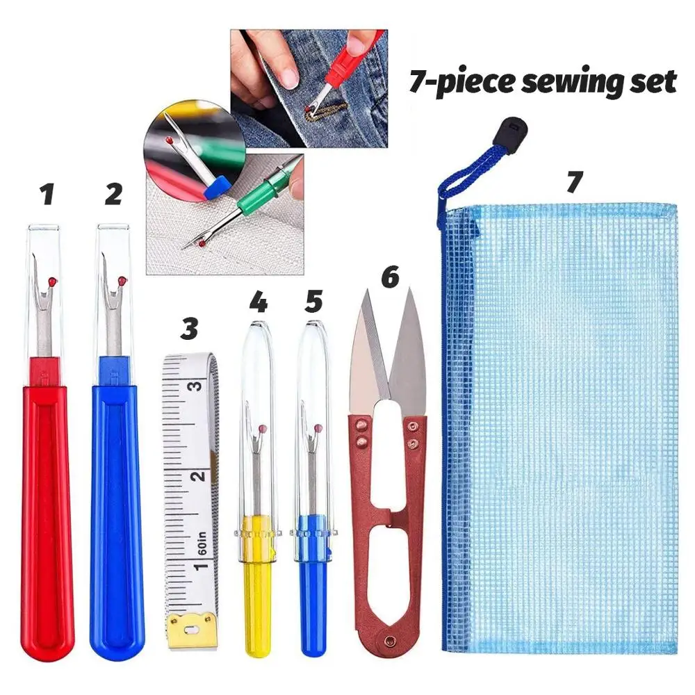 7 кусочная швейный набор инструментов для шитья accessoriessewing машина аксессуары в том