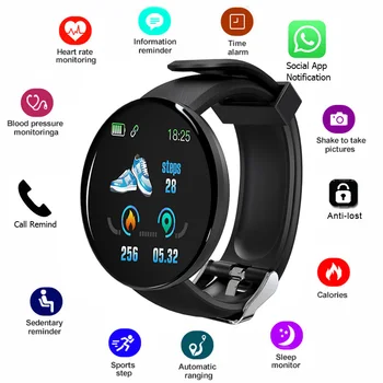 

Bracelet Pressure Fitness Tracker Activity Bracelet Smart Band Heart Rate Monitor Wristband Clock Tonometer Health Pedometer