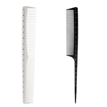 

2pcs Pro Fine Hair Comb Close Tooth Tail Tips Pick Hair Hairbrush for Salon