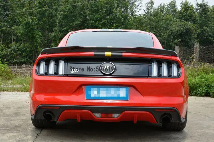 Для Ford Mustang спойлер высокая твердость и качество ABS Материал спойлер на задний багажник, крыло для Ford Mustang спойлер