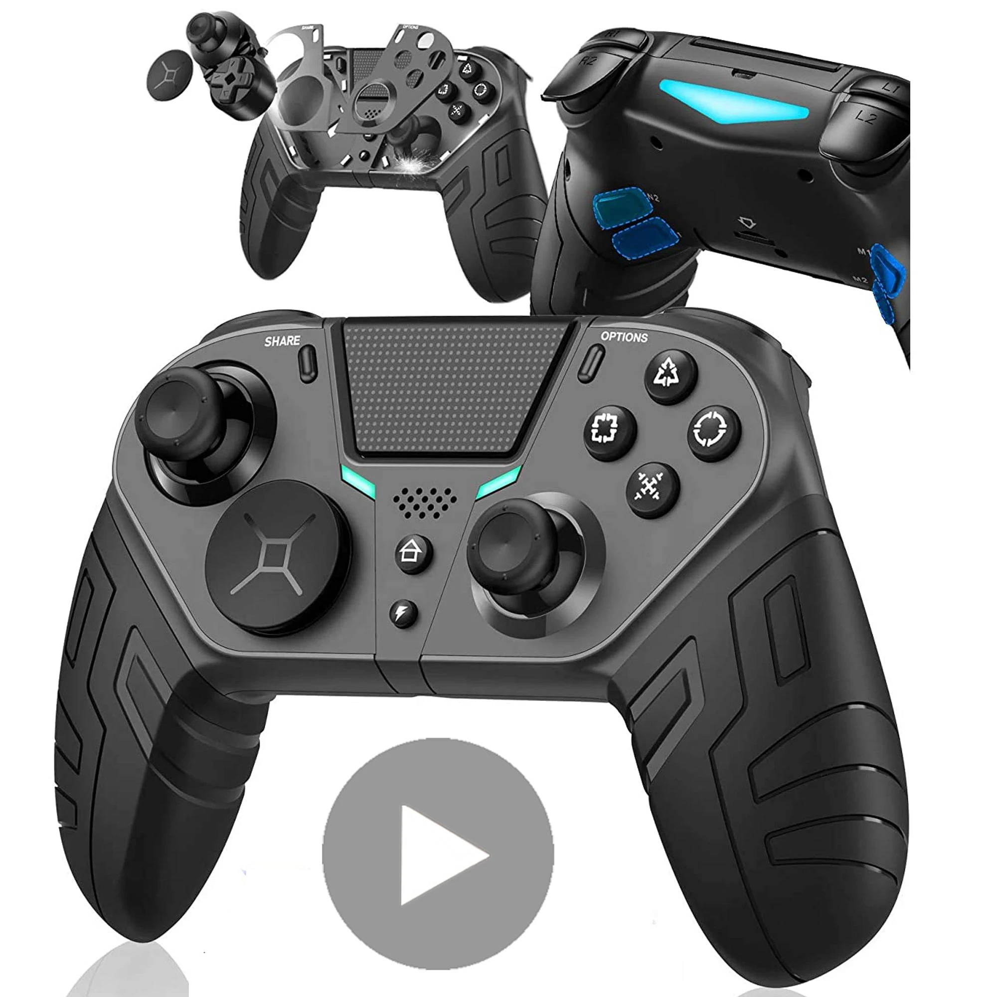 携帯コントローラ電話アンドロイドpc Psプレイステーション用デュアルショック4 Ps4 Bluetooth制御携帯ゲームパッドアルミゲーミングジョイスティック ゲームパッド Aliexpress