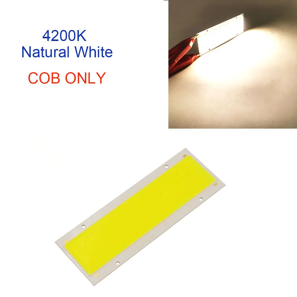 140x50 мм 20 Вт светодиодный панельный светильник с диммером теплый натуральный холодный белый Светодиодный Диммируемый 12 В DC COB светодиодный светильник для внутреннего освещения DIY - Испускаемый цвет: 4200K COB Only