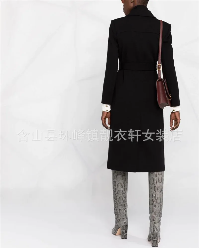womens long black puffer coat Oversize Women Coat Winter OL Long Wool Coat Black 2021 Womens Coats Korean Elegant Long Coat down coats