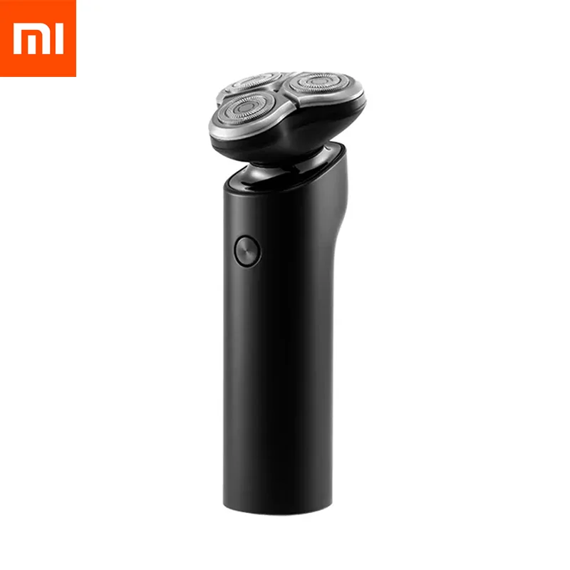 Xiaomi Mijia электробритва S500 IPX7 Водонепроницаемая Мужская бритва триммер для бороды 3 головки сухой влажный Двойной Клинок удобная очистка светодиодный дисплей