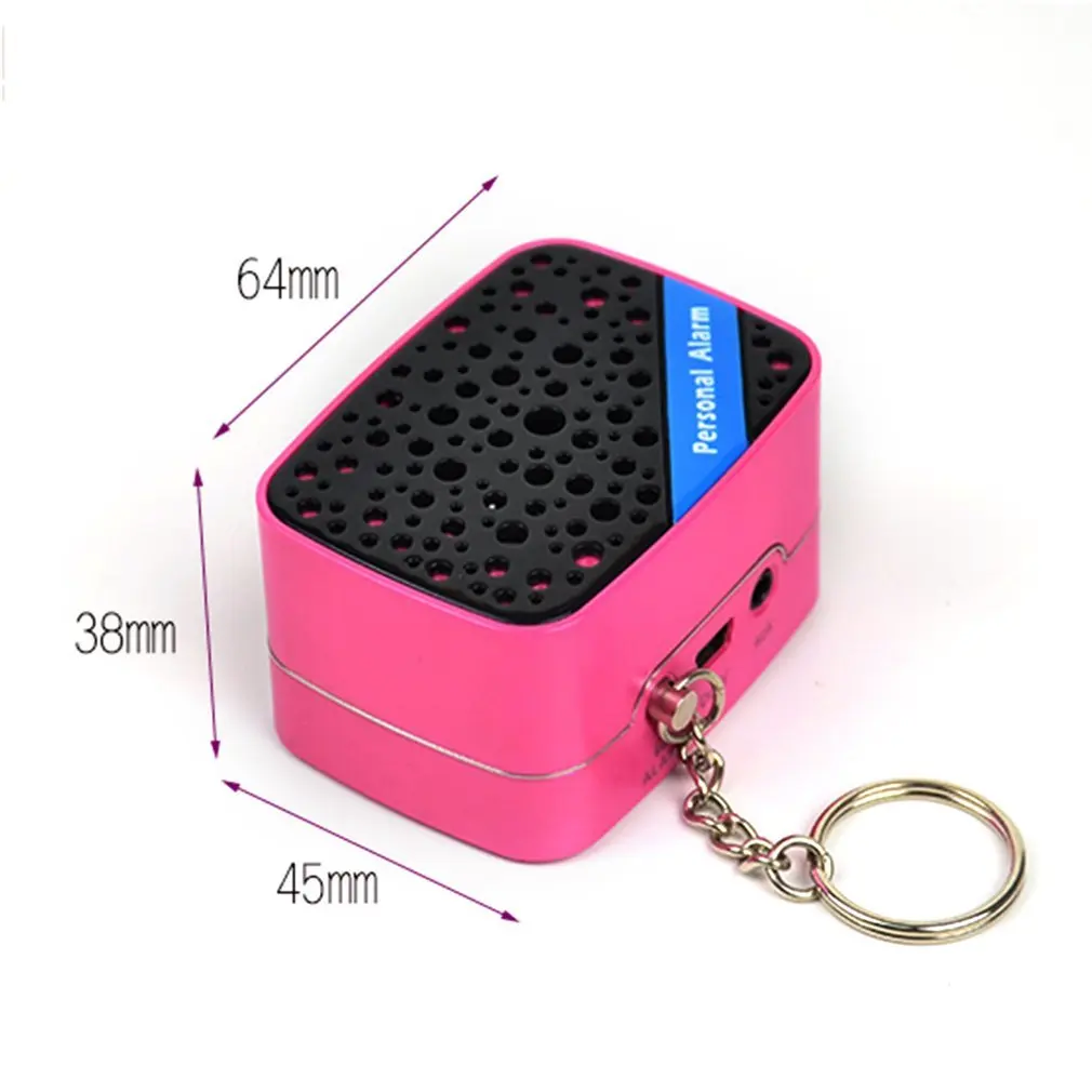 LESHP Self Defense Anti-Attack Alarm Rechargeable Speaker 130dB Super Loud SOS Alarm For Women Kids Elderly