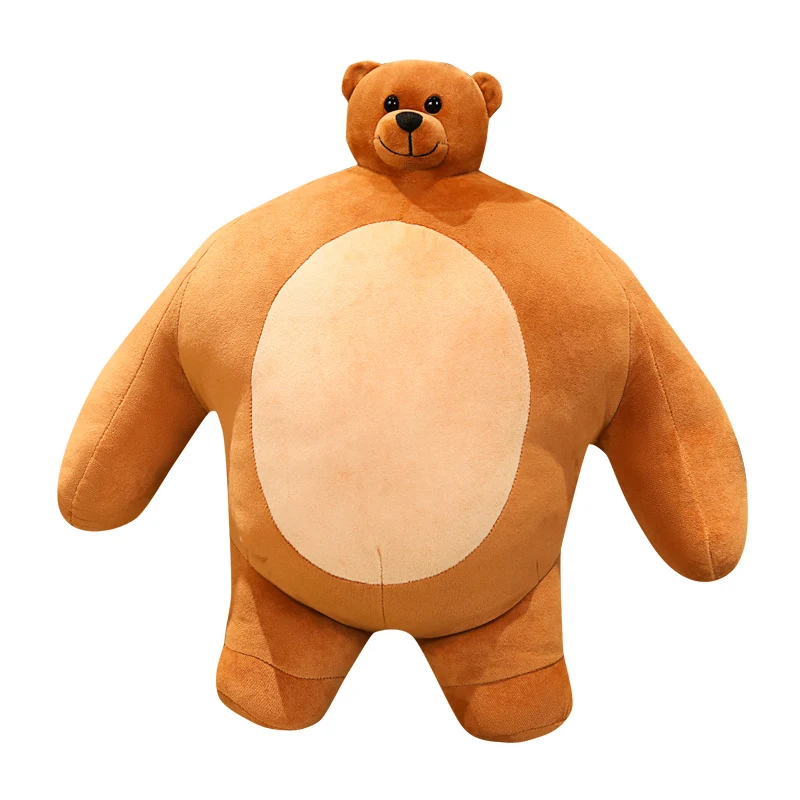 1PC 47cm Tiny Head Teddy Bear Stuffed Plush Toys Small Big Muscle Body Boyfriend Hug Pillow Halloween Cushion Birthday | Игрушки и хобби