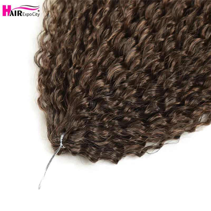 20-28 Inch Afro Kinky Curly Crochet Braids Hair Ombre Braiding Hair Extensions Marly Hair For Women Brown 613 Hair Expo City