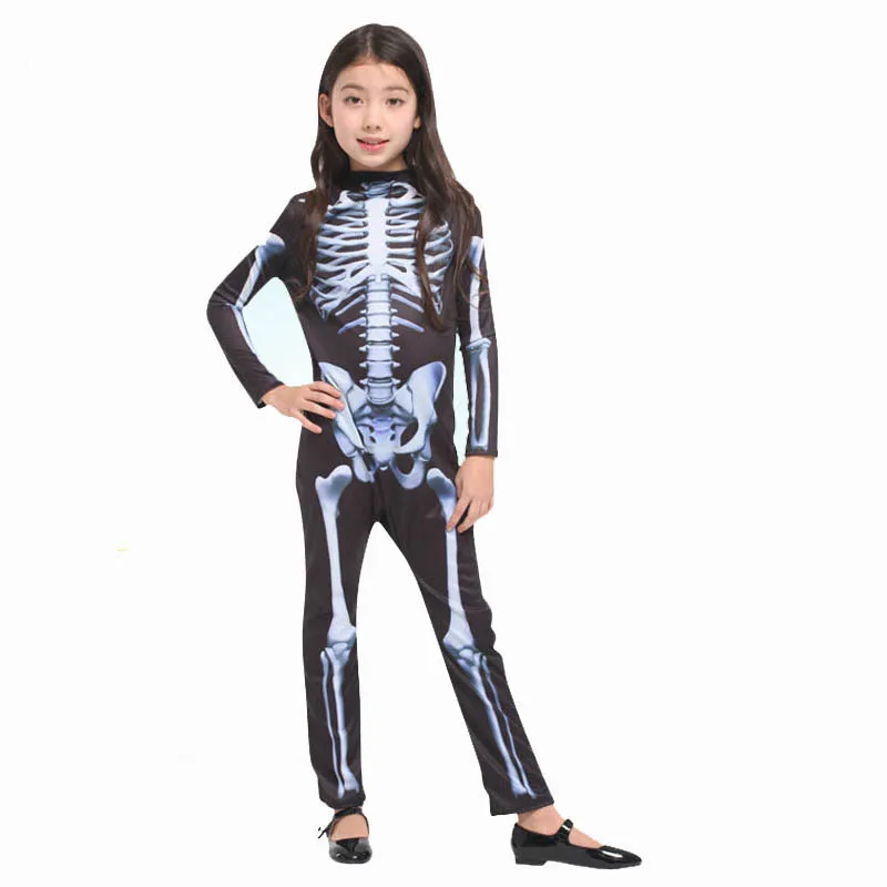 Halloween Carnival Party Costume Family Scary Demon Devil Skull Skeleton ghost Costumes leotard for Men Women Kids Boy Girl