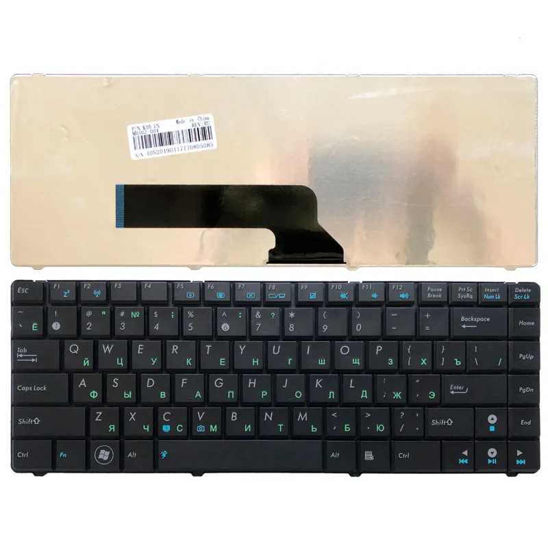 Русская клавиатура для ASUS K40 K40IE K40IN K40AB K40AN K40A K40AC K401 P80 P81 X8AIN X8AC X8AE X87Q A411 RU