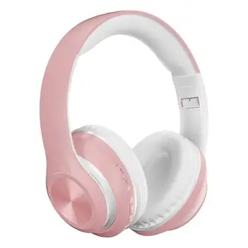 

Bluetooth 5.0 Wireless Headphone Foldable Tf Card Rechargeable HiFi Sound Quality Macaron Color Headset For Girls