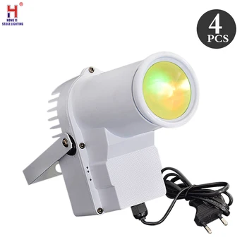 

10W dj led pinspot light RGBW 4in1 beam led spotlights professional party disco dj light DMX512 3/7 Channels pinspot stage light