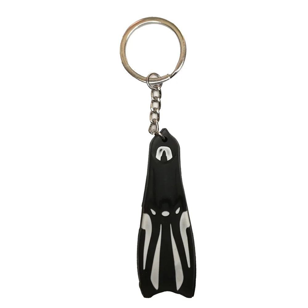 Tusa Mini Fin Scuba Diving Diver Key chain Keychain Rouge 
