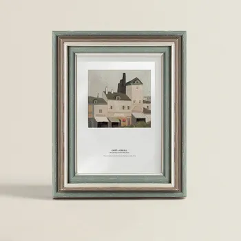 

Luxury American Style Photo Frames Green Color Picture Frames For Painting Wedding Stereo Photo Frames Home Decor Accessories