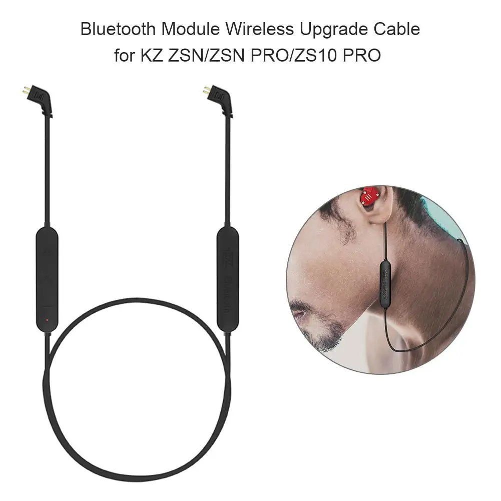 KZ Earphone Upgrade Cable Waterproof Aptx Bluetooth Module 4 2 Upgrade Cord Applies Original Headphones KZ ZSN ZSN PRO ZS10 PRO