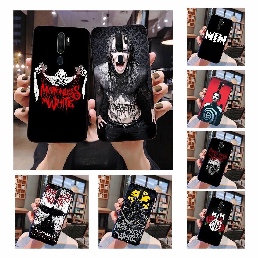NBDRUICAI Motionless In White MIW DIY Painted Bling Phone Case For Oppo A5 A9 2020 A11x A71 A73S A1K A83 case | Мобильные телефоны