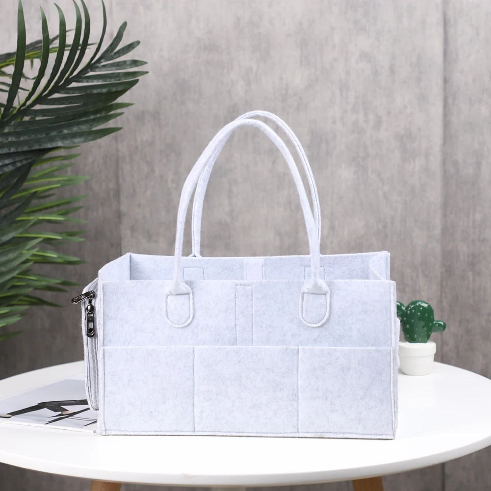 Multi Pocket Felt Purse Handbag Organizer Insert Storage Tote Shaper Fabric Bag high quality
