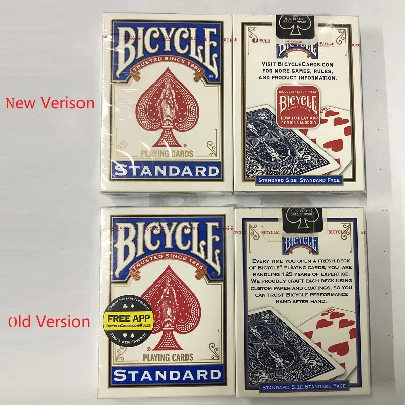 Details about   TWO NEW Sealed Packs Deck of BICYCLE Standard Face Poker Playing Cards Red/blue 