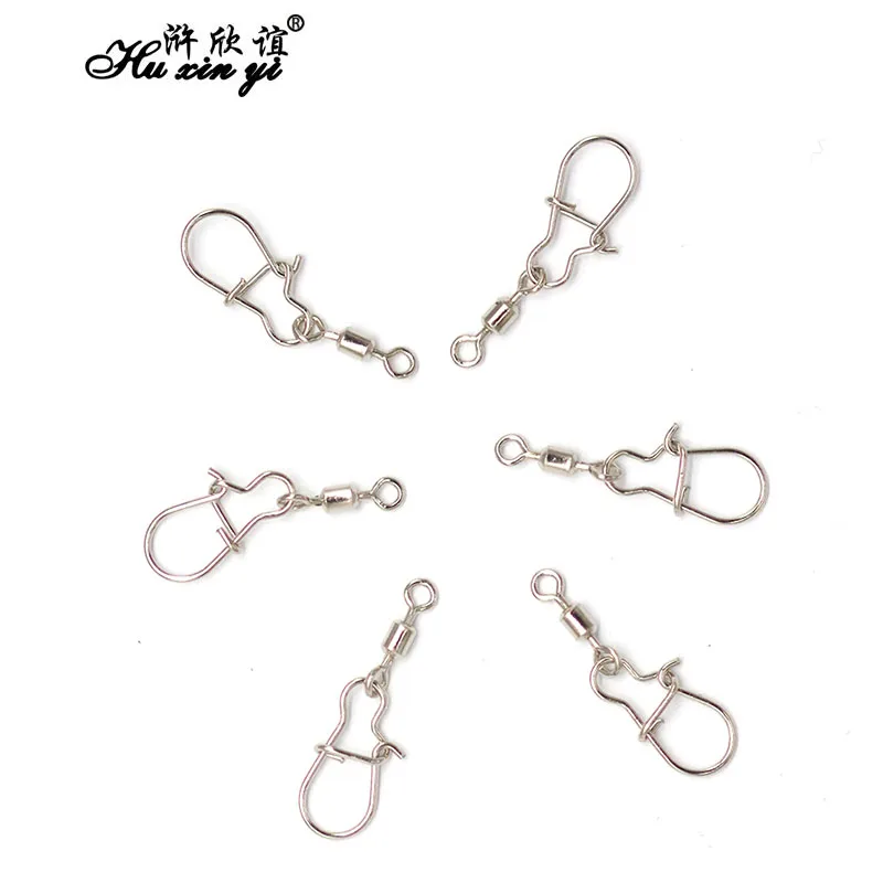 

HXY 1000PCS SIZE(10 12) Fishing Swivels Connector Rolling Swivel With Nice Snap Fishing Hook Carp Fishing Tackle Accessories