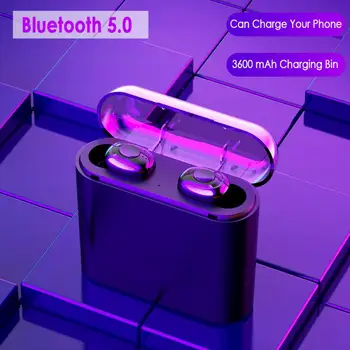 

TWS Wireless Earbuds bluetooth 5.0 Headset True Wireles Stereo Noise cancelling Earphone with microphone handsfree call air buds