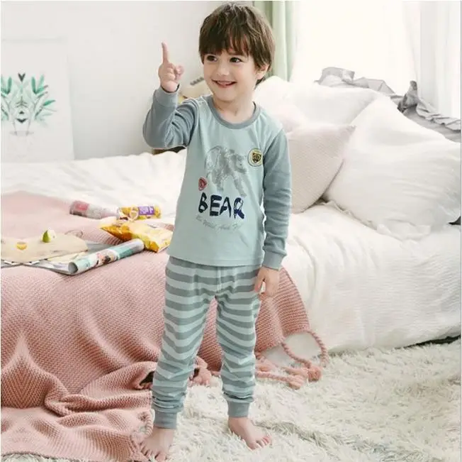 style 5 Детская одежда для сна; детская одежда для сна для мальчиков; зимние хлопковые комплекты для маленьких девочек; Детская домашняя одежда; пижамы для мальчиков; От 2 до 13 лет одежда для подростков - Цвет: style 5