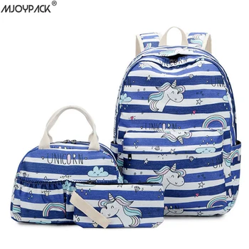 

Qualities Comfortable bookbag Girl Waterproof Polyester Backpacks Cute Pony Printing Female Students Backpack Bag