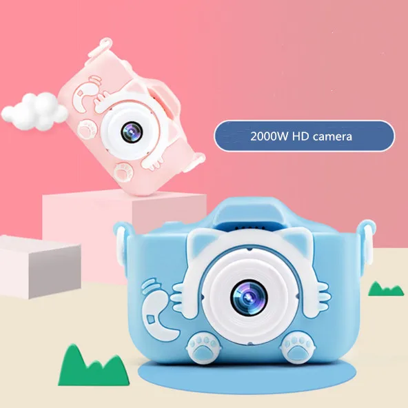 Детская камера 2000 Вт HD1080P с двумя объективами запись видео развлекательные игры